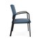 Lesro Newport Wide Guest Chair Metal Frame, Black, MD Titan Upholstery NP1201 - alternate 2